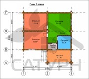 Проект Охотник-2 - План 1 этажа